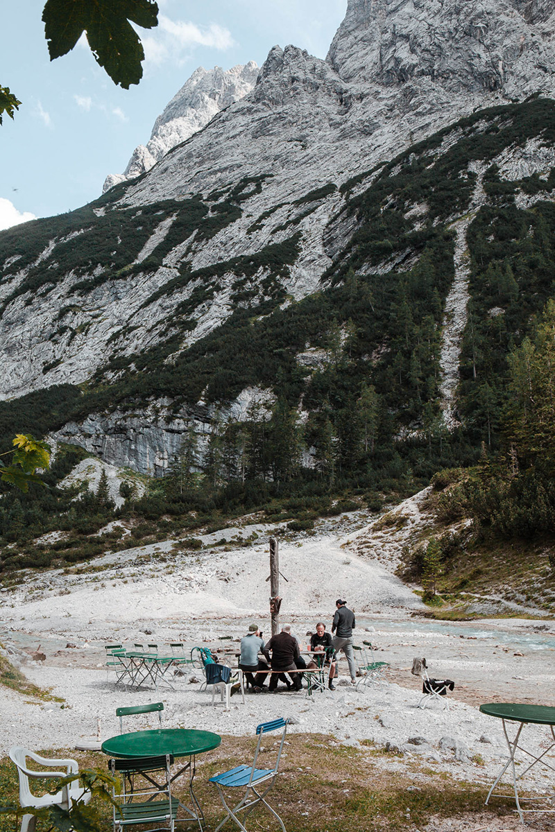 Reintalanger Hütte Strand